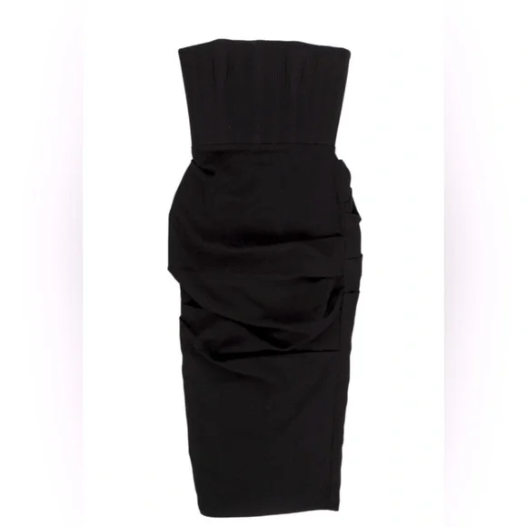 white christmas dresses Alex Perry Marden Satin Crepe Cut Out Midi Dress – Runway Catalog main image 1